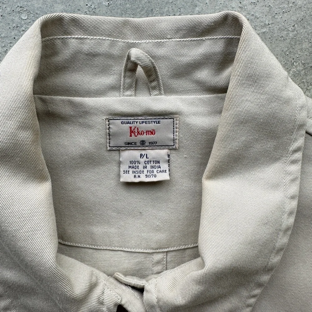 Vintage Women's Khaki Shacket Jacket Size L - Picture 7 of 7